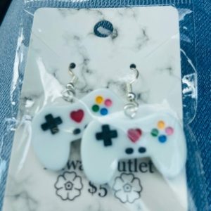Game controller kawaii earring